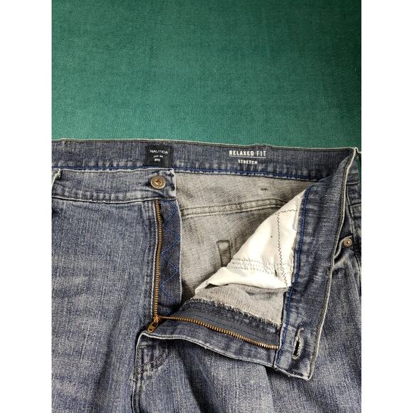 Nautica Jeans Size 40x30 Mens Blue Pants Stretch Loose Baggy Relaxed Straight - Picture 6 of 14